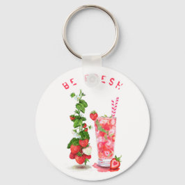 Chaveiro de Verão de sorvete de morango Legal