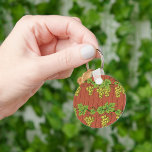 Chaveiro de Verde Grapevine<br><div class="desc">Um cheio verde de uvas. Esta design parece realmente eficaz nesta Chaveiro</div>
