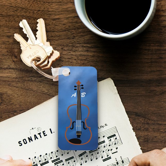Chaveiro de Violino Monograma (Criador carregado)