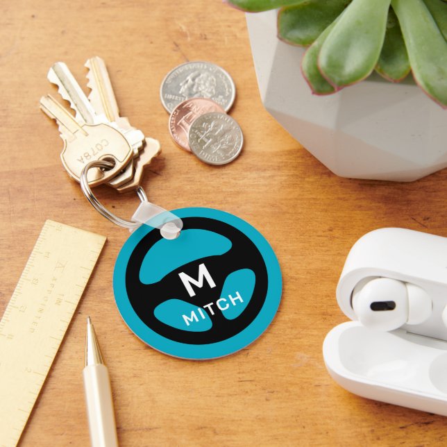 Chaveiro de volante de carro de cor personalizada  (Mesa)