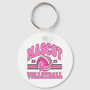 Chaveiro 🎗️ de Voleibol 💖 Rosa 🏐