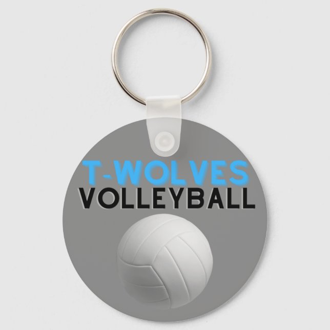 Chaveiro de Voleibol Uwharriwolves (Frente)