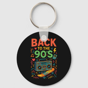 Chaveiro De Volta À Antiga Escola Da Vintage Retro Dos Anos