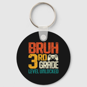 Chaveiro De Volta à Escola 3ª Série Gamer Bruh Nível 3ª Sér