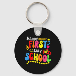 Chaveiro De Volta À Escola Estudante Feliz Primeiro Dia De