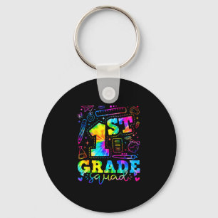Chaveiro De volta às aulas 1º primeiro ano da turma tie dye