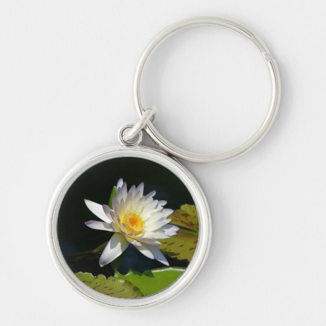 Chaveiro de Waterlily White Lotus (Frente)