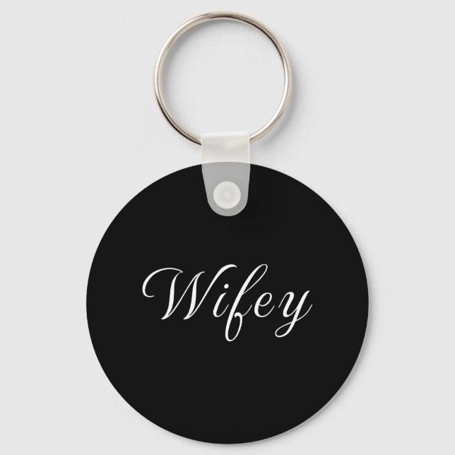 Chaveiro de WIFEY para noiva de casamento e nova e (Frente)