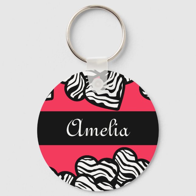 Chaveiro de zebra (Frente)