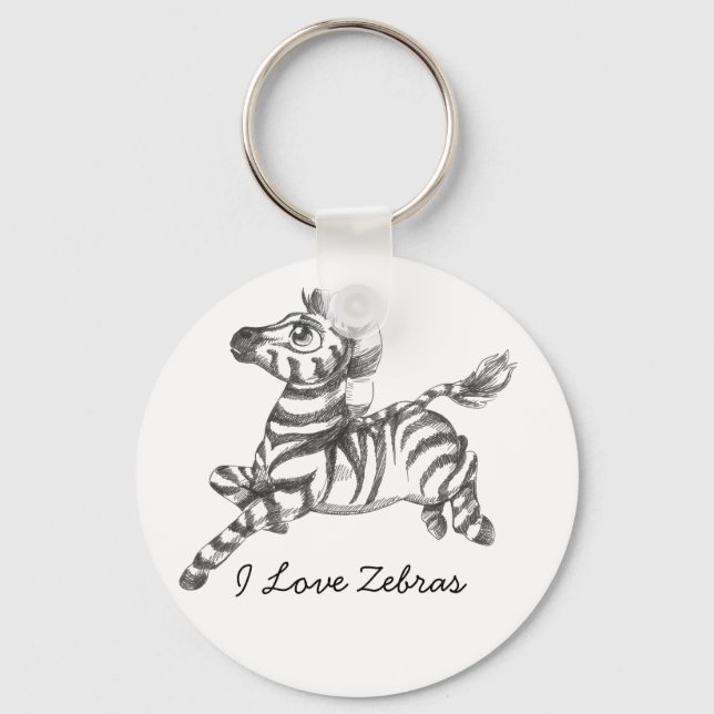 Chaveiro de Zebra Cuja (Frente)