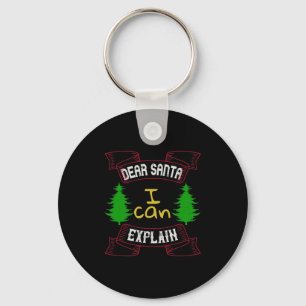 Chaveiro Dear Santa, I Can Explain