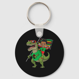 Chaveiro Décima Junta Rei Negro Andando T Rex Dino Diversão