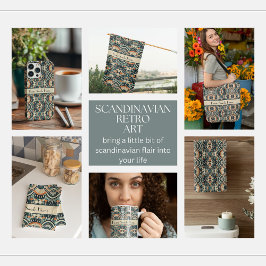 Chaveiro Deco de Arte Escandinávia personalizável