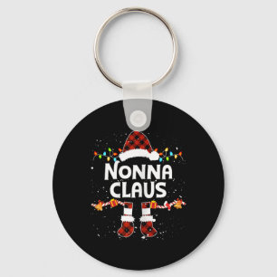 Chaveiro Decoração das Luzes de Natal de Nonna Claus Santa 