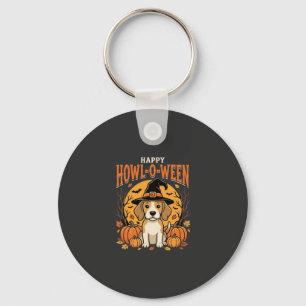 Chaveiro Decoração de Abóbora de Halloween para Cães Beagle