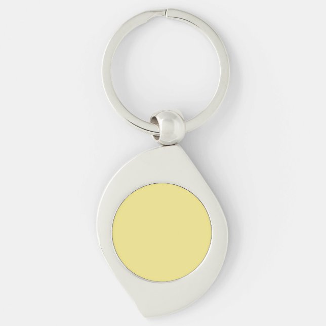 Chaveiro Decoração de acento amarelo pastel suave pronta pa (Frente)