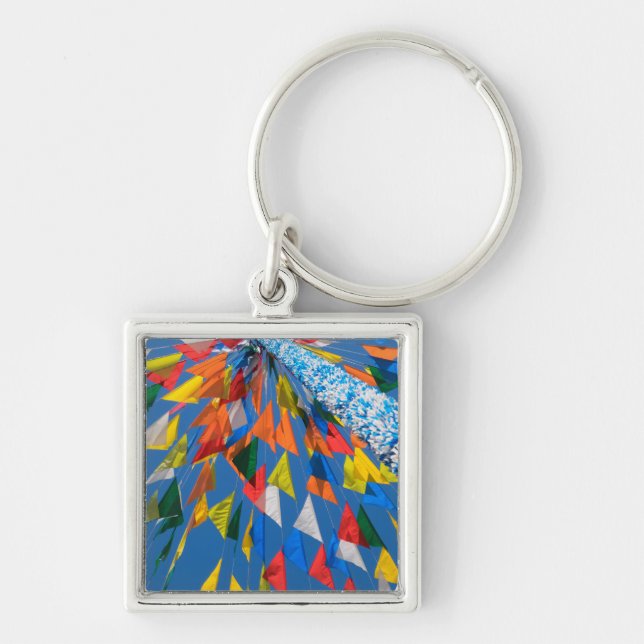 Chaveiro Decoração de Bandeira Triangular (Frente)