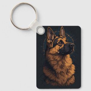 Chaveiro 🦴 Decoração e Presentes de Cachorro Pastor Alemão