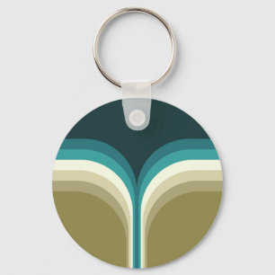 Chaveiro decoração em arco duplo estilo retrô