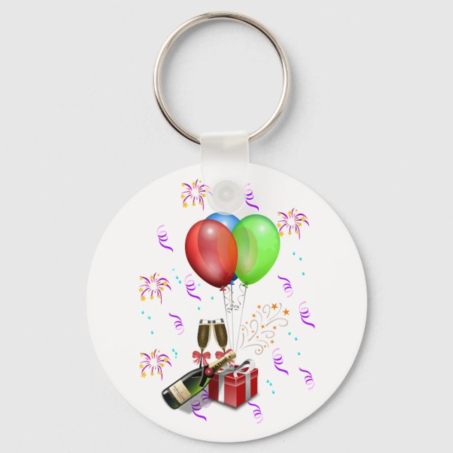 Chaveiro Decorações de Celebração (Frente)