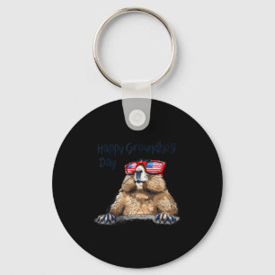Chaveiro Decorações Engraçadas do Dia do Groundhog 2025 Dia