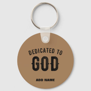 CHAVEIRO DEDICADO AO TEXTO NEGRO PERSONALIZÁVEL EM DEUS MAR