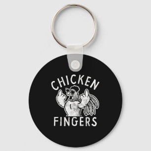 Chaveiro Dedos de Frango, Dedos do Meio, Frango Engraçado