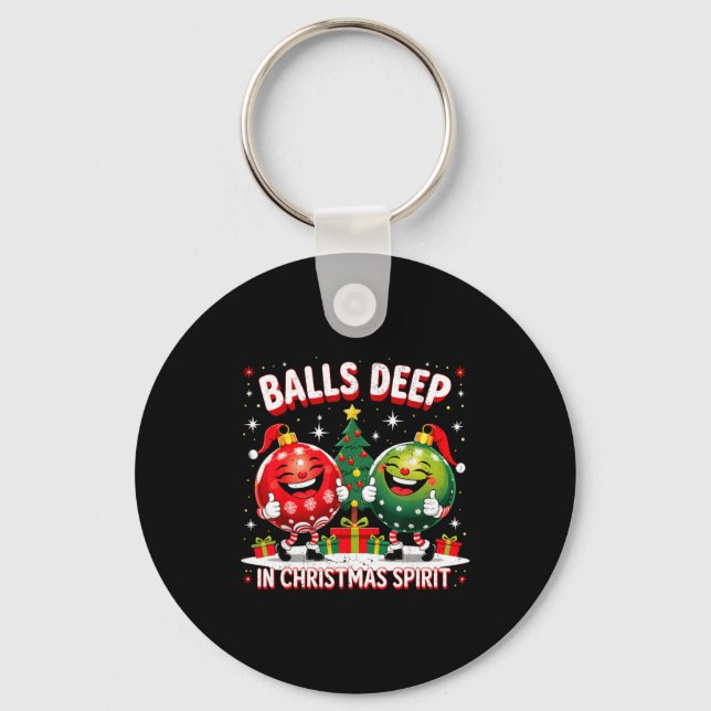 Chaveiro Deep In Christmas Srit Funny Ornament  (Frente)