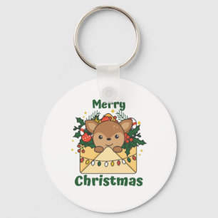 Chaveiro Deer Christmas - Letra Winter Animal Deer