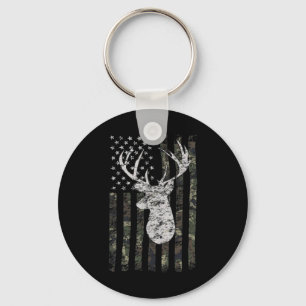 Chaveiro Deer Hunting Camo American Flag