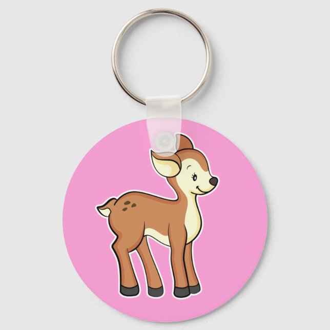 Chaveiro Deer Pink Keychain (Frente)