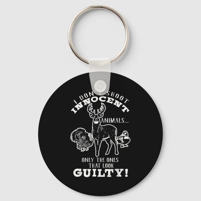 Chaveiro Deer, Turkey, Duck Hunter I Don't Shoot Innocent A (Frente)