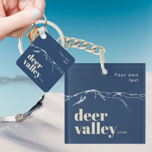 Chaveiro Deer Valley Utah montanha rabiscada