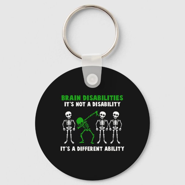 Chaveiro Deficiência cerebral Sensibilização Não é uma defi (Frente)