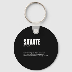 Chaveiro Definição de entusiasta de kickboxing de Savate en
