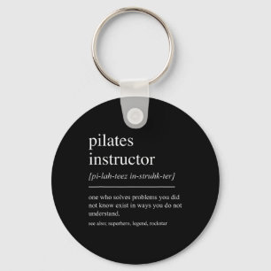 Chaveiro Definição de Instrutor de Pilates Engraçado Profes