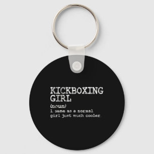 Chaveiro Definição de Menina de Kickboxing Engraçado Mulher
