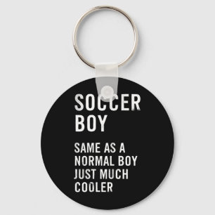 Chaveiro Definição de Menino de Futebol Engraçado