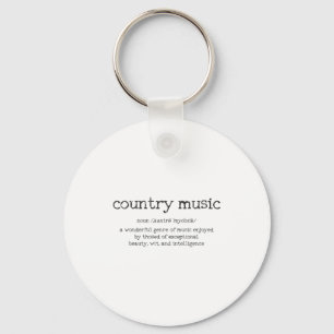 Chaveiro Definição de Música Country Dito Divertido Present