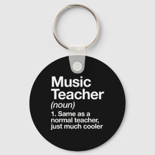 Chaveiro Definição de Professor de Música Divertido Ck Para