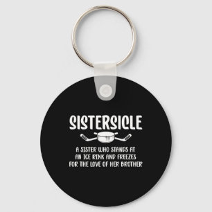 Chaveiro Definição de Sistersicle Hóquei no Gelo Irmã de um