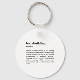 Chaveiro Definição Engraçada de Musculação 