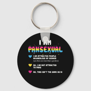 Chaveiro Definição Pansexual - Orgulho gay engraçada LGBT