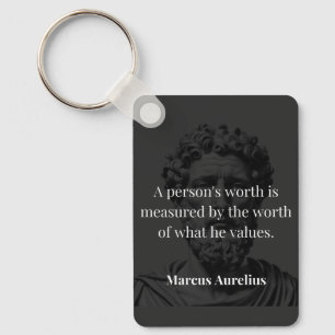 Chaveiro Definindo Valor: Marcus Aurelius em Valores
