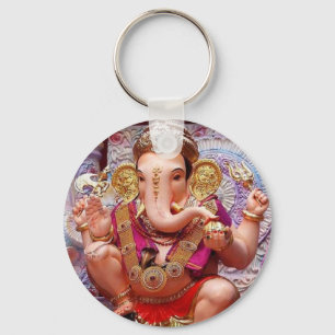 Chaveiro Deidade Hindu do elefante asiático de Ganesh