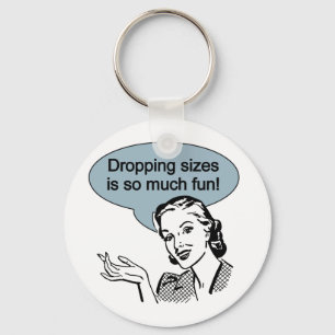 Chaveiro Deixar cair tamanhos é tanto vintage do