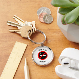 Chaveiro Deixar de fumar Parabéns