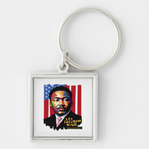 Chaveiro Deixe a liberdade tocar, citação MLK, história neg