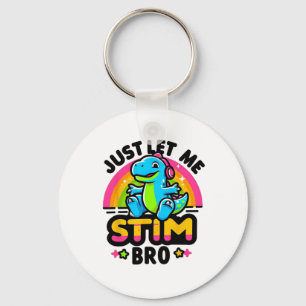 Chaveiro Deixe-Me Estim Bro Dinossauro Cute Autism Awarenes