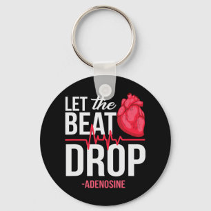 Chaveiro Deixe o Beat cair Adenosine TeeDeixe o batido cair